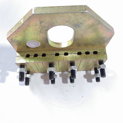 1pcs 8 Slots Elevator Rope Clamping Plate Can Hold 8-13mm Wire Rope  Lift Spare Parts 1set