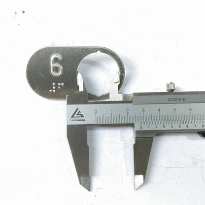 10PCS Elevator Button Plate BR27C 4J13868 TA340 TA560 AN316 Stainless Steel Character Plate With Braille