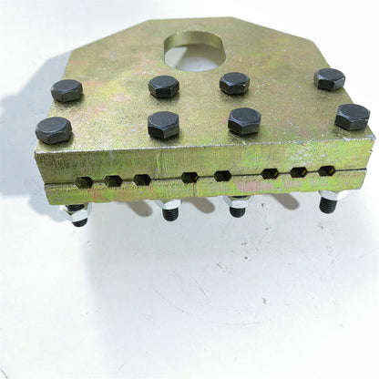 1pcs 8 Slots Elevator Rope Clamping Plate Can Hold 8-13mm Wire Rope  Lift Spare Parts 1set