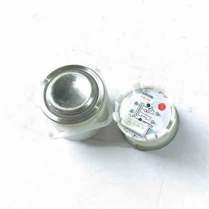 10PCS Elevator Button A3N10381 Elevator Stainless Steel Circular Button Red Light Lift Button