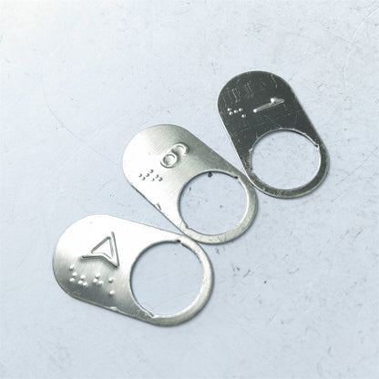 10PCS Elevator Button Plate BR27C 4J13868 TA340 TA560 AN316 Stainless Steel Character Plate With Braille