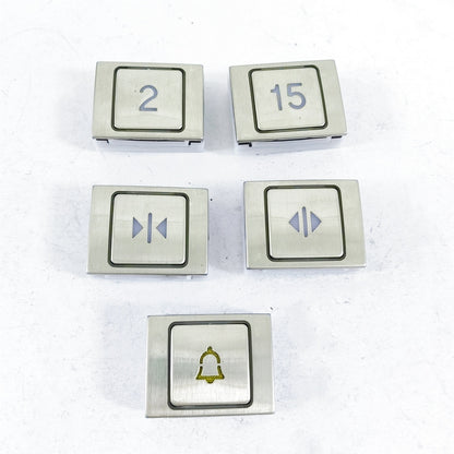 10PC A4N58504 Blue Light Elevator Push Button Stainless 1LOT=10PCS Lift Square Button
