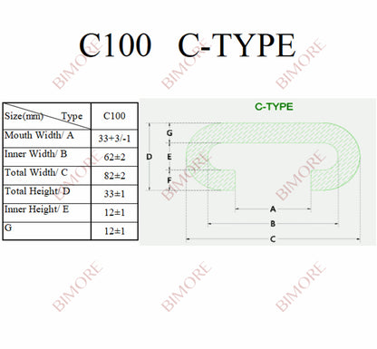 30 meters C100 SWE Escalator Handrail Black Rubber BIMORE Escalator Handrail