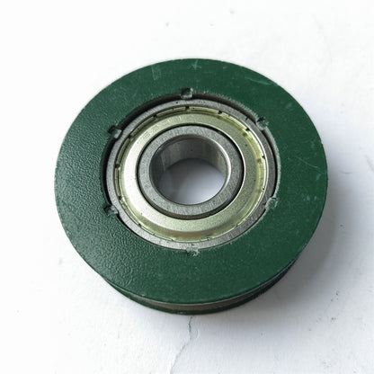 10PCS 62*16*6203 Elevator Door Hanger Roller Green Wheel OD62MM H16MM Bearing 6203 Flat Groove