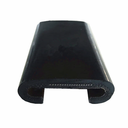 Escalator Handrail Black Rubber Belt GRF-1 Type Use for Hitachi Parts W 82mm H 31.7mm Customized Length