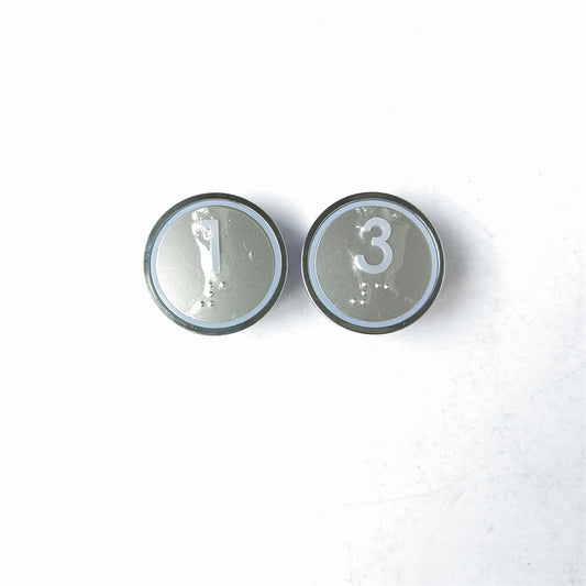 10PCS Elevator Button A4N135161 A4J135160 A2 Use for STVF9 Lift Parts HD60-1 GREEN Light