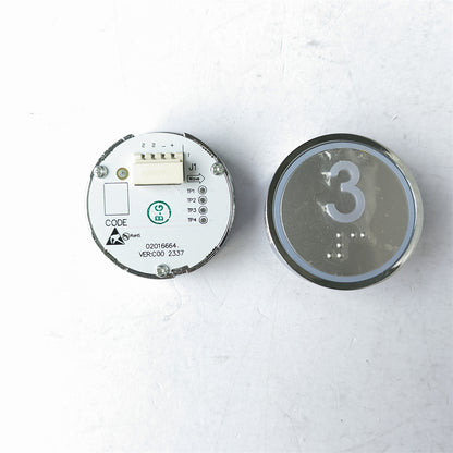 10PCS Elevator Button A4N135161 A4J135160 A2 Use for STVF9 Lift Parts HD60-1 GREEN Light